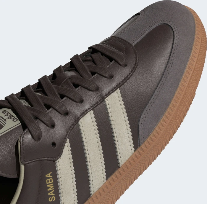adidas Samba OG brown/putty grey/gold metallic