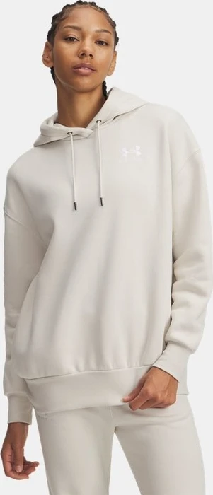 Under Armour Icon Fleece Oversize Hoodie summit white/white (Damen)