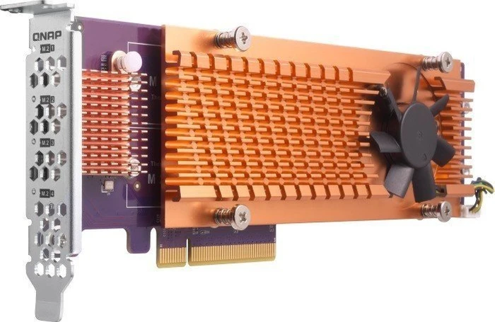 QNAP QM2 Expansion Card, 2x M.2 PCIe, PCIe 2.0 x4, Lüfter rückseitig