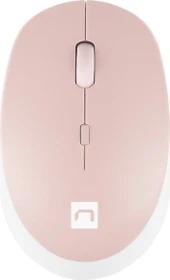 Natec Harrier 2 Wireless Mouse weiß/rosa, Bluetooth