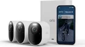 Arlo Ultra 3 weiß, inkl. Smart Hub, 3er-Pack