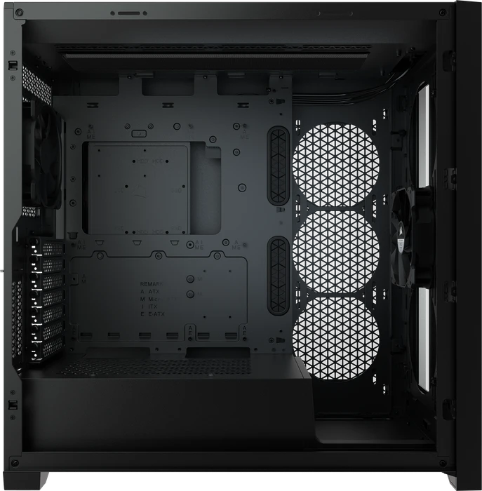 Corsair 5000D, schwarz, Glasfenster