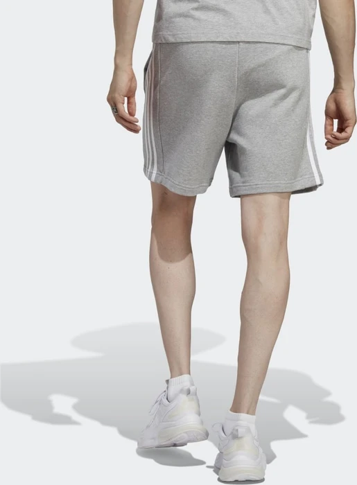 adidas Essentials French Terry 3-Streifen Shorts medium grey heather (Herren)