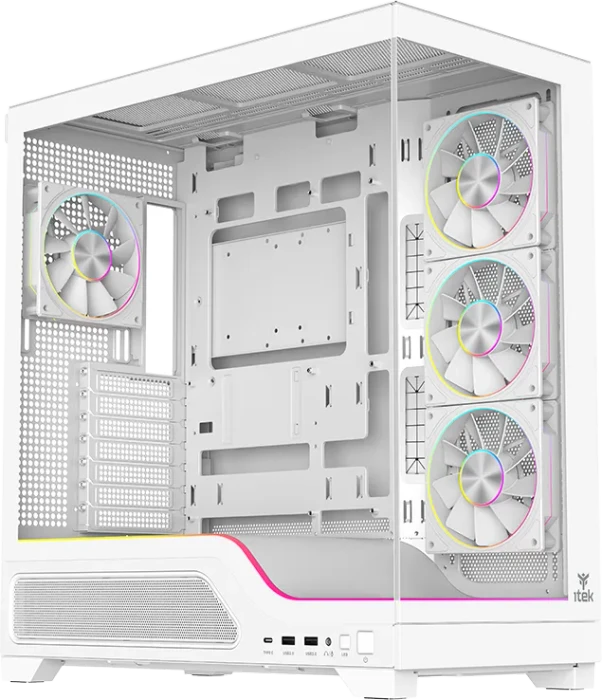 iTek Showbui Wave 82W White, Glasfenster