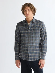 Wrangler Regular 1 Pocket Hemd langarm dark navy (Herren)