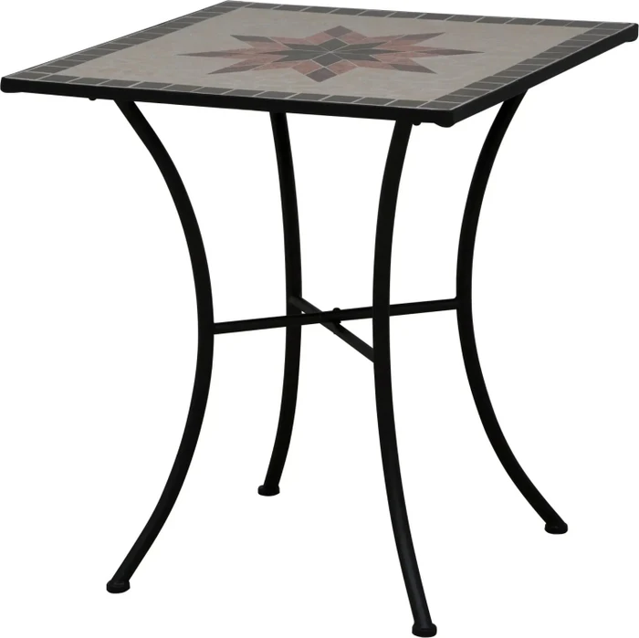 Siena Garden Stella Gartentisch 64x64cm schwarz