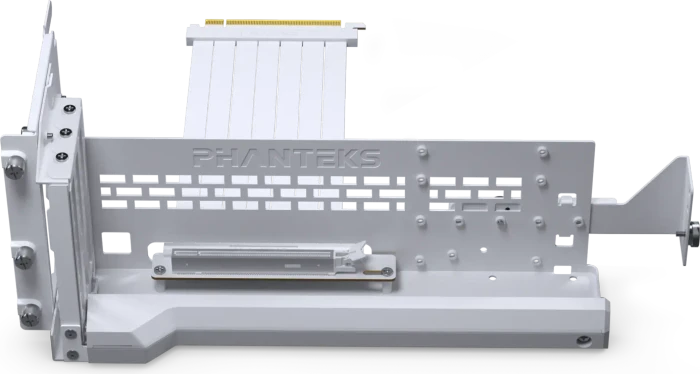 Phanteks Premium Gen5 Vertical GPU Bracket Riser Card, gewinkelt, PCIe 5.0, 220mm, weiß
