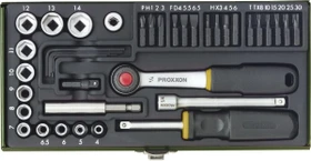 Proxxon Steckschlüsselsatz inkl. Werkzeugbox, 39-tlg.