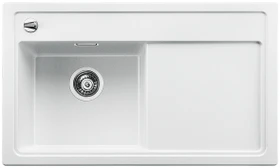 Blanco Zenar 45 S Becken links mit Ablauffernbedienung weiß inkl. Holzschneidebrett