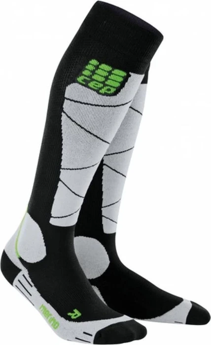 CEP Merino Skisocken schwarz/grau (Herren)