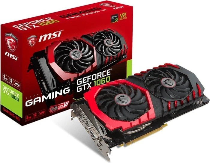MSI GeForce GTX 1060 Gaming 3G, 3GB GDDR5, DVI, HDMI, 3x DP