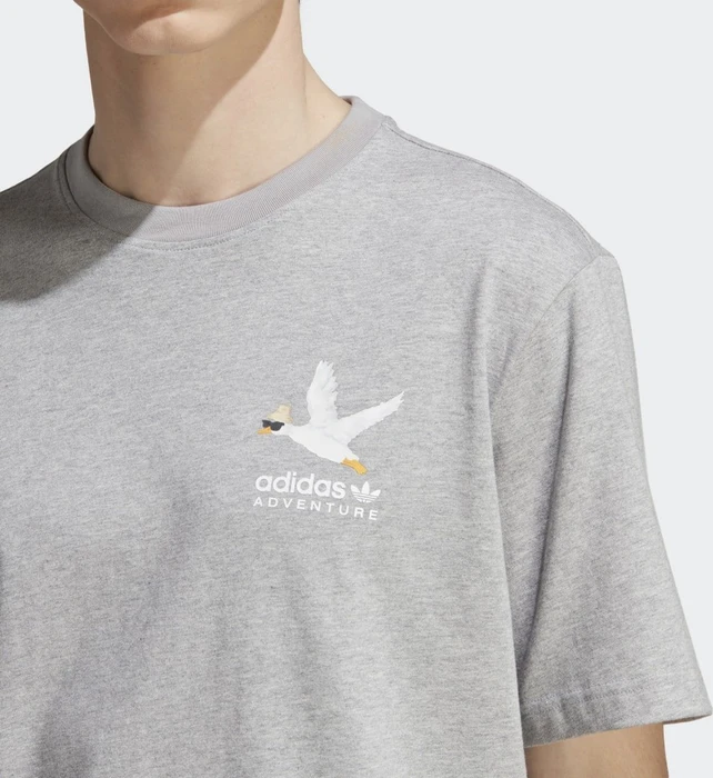 adidas Adventure Graphic Duckies T-Shirt kurzarm medium grey heather (Herren)