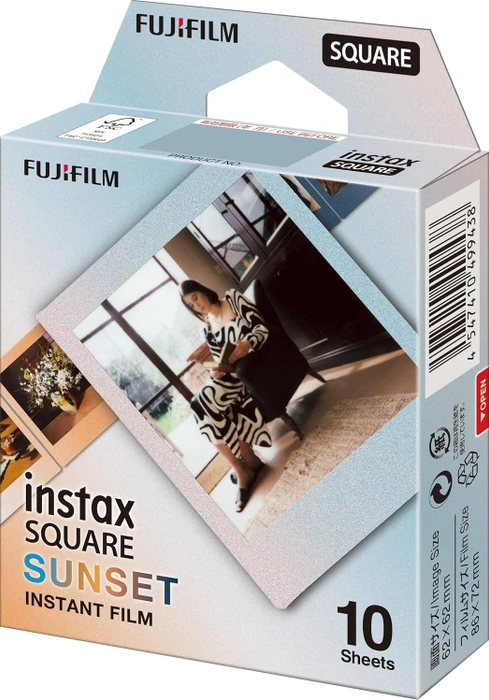 Fujifilm instax SQUARE Sofortbildfilm Sunset, 10 Aufnahmen
