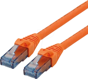 Roline / Secomp GHMT Patchkabel, Cat6a, U/UTP, RJ-45/RJ-45, 0.3m, orange