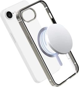 ISY MagISY Clear Metal Backcover für Apple iPhone 16e transparent/silber