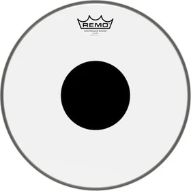 Remo Controlled Sound Clear Black Dot 13"