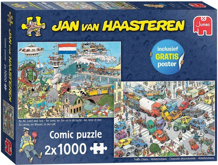 Jumbo Jan van Haasteren Verkehrschaos Zu Luft Land und See
