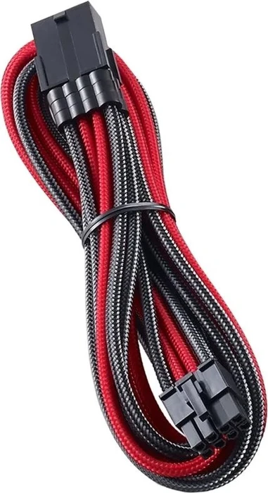 CableMod PRO ModMesh 8-Pin PCIe Extension, 8-Pin PCIe Verlängerungskabel, carbon/rot, 45cm