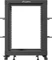 Lanberg Open Rack Series 19" Open Frame Rack 15HE, 4-Pfosten, mit Rollen, Flat Pack, tiefenverstellbar, 576-1033mm, RAL 9004, 657mm tief Vorschaubild