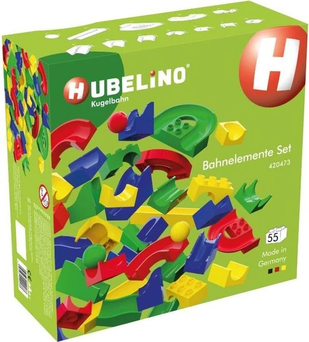 Hubelino Bahnelemente Set 55-teilig