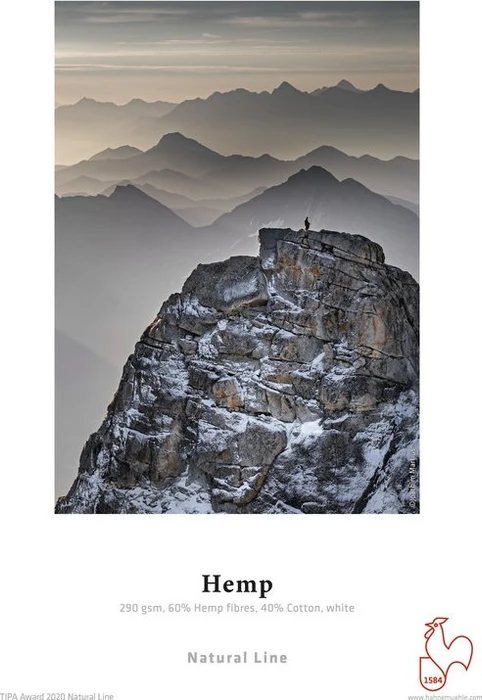Hahnemühle Digital Fineart Inkjet Paper Natural Line Hemp Inkjetpapier matt naturweiß, A2, 290g/m², 25 Blatt