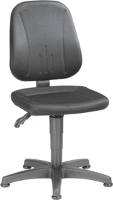 Bimos Unitec 1 Arbeitsdrehstuhl mit Gleiter, Stoff, schwarz