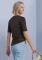 Street One Basic Palmira T-Shirt kurzarm black coffee (Damen) Vorschaubild