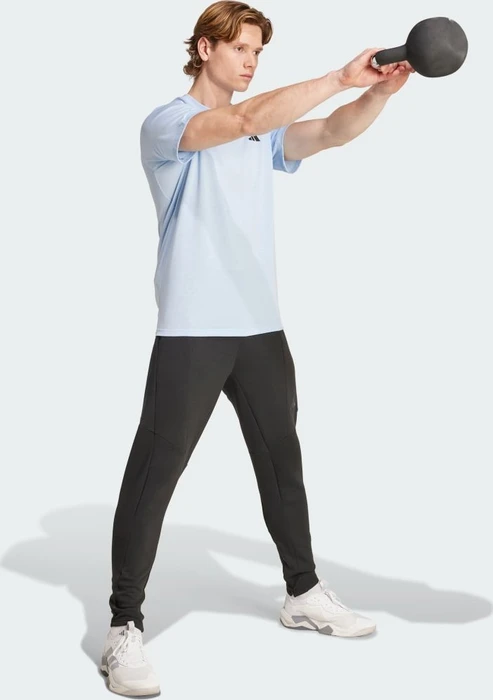 adidas Train Essentials Feelready Laufshirt kurzarm glow blue/black (Herren)