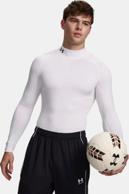 Under Armour HeatGear Armour Kompressionsshirt langarm weiß/schwarz (Herren)
