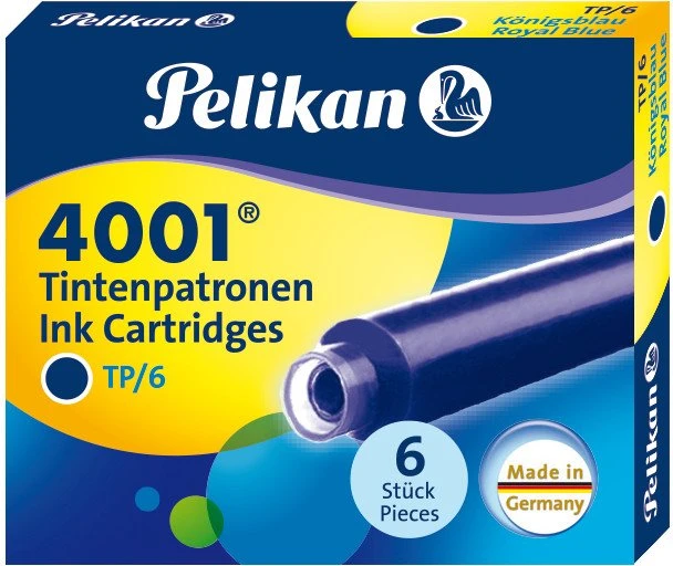Pelikan 4001 Standard-Tintenpatrone königsblau, 6er-Pack