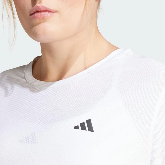 adidas Own The Run große Größen Laufshirt kurzarm weiß (Damen)