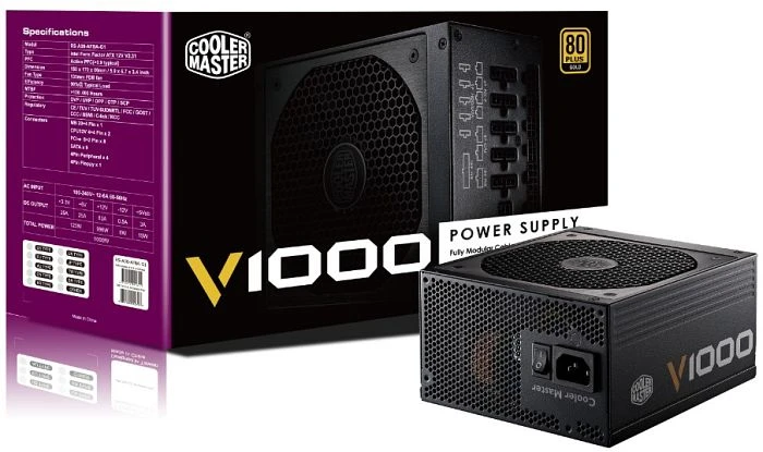 Cooler Master V-Series V1000 1000W, ATX 2.31