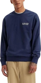 Levi's Relaxed Fit Rundhals mit Grafik Sweatshirt chrome headline crew/naval academy (Herren)