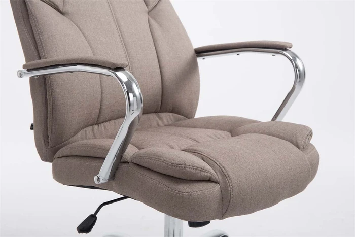 CLP BIG Xanthos V2 Stoff Bürostuhl, taupe