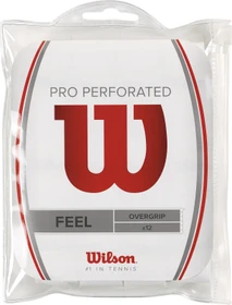 Wilson Pro Overgrip Perforated Griffband weiß, 12 Stück