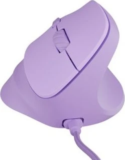 Natec Crake 2 Pro Vertical Wired Mouse Pure Lavender, USB