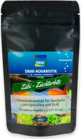 DRAK-Aquaristik Zübi, Züchter-Bits mit Spirulina und Krill, Standbodenbeutel, 100g