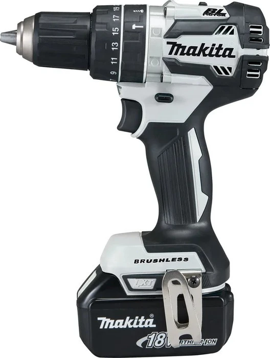 Makita DHP484RGJW Akku-Schlagbohrschrauber inkl. MAKPAC + 2 Akkus 6.0Ah