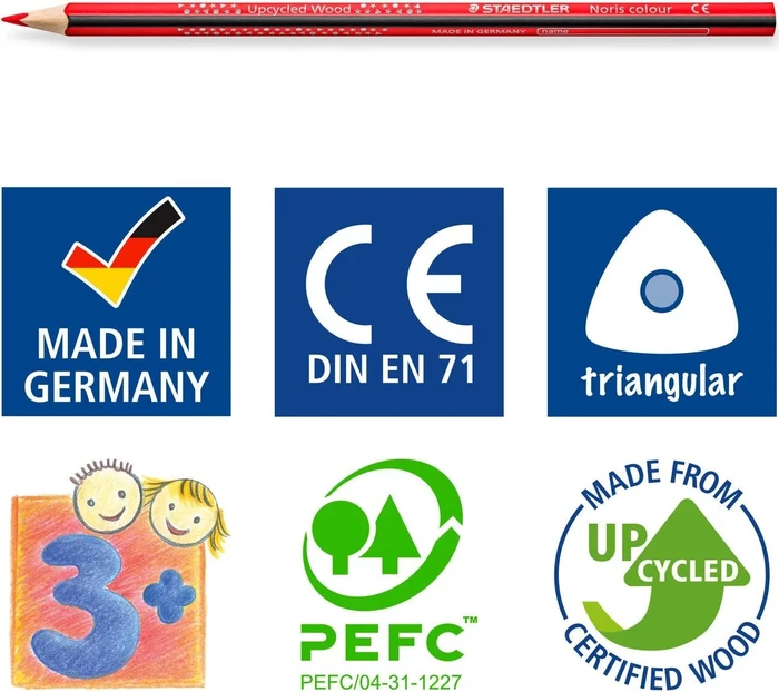 Staedtler Noris colour 187 Gratnell Tray Buntstift sortiert, Anspitzer, 288er-Set