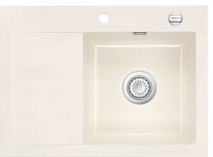 systemceram Mera 70 Einbau Becken rechts mit Ablauffernbedienung magnolie
