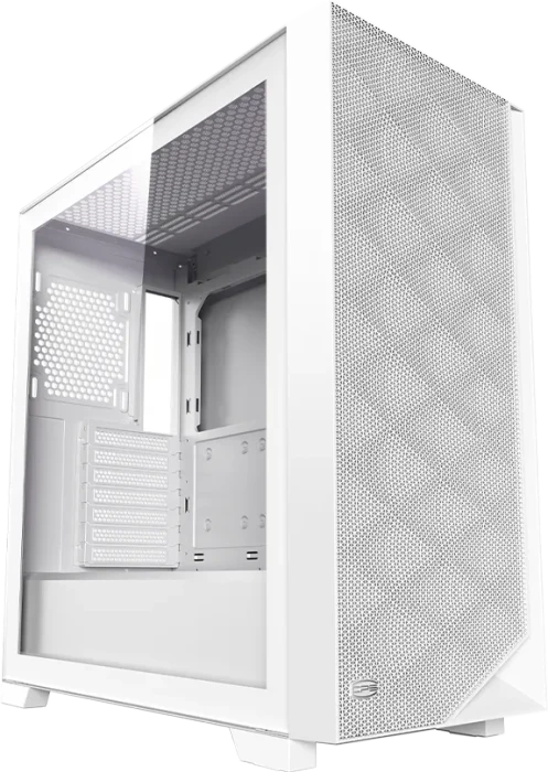 PCCooler C3D510 BK ARGB, weiß, Glasfenster