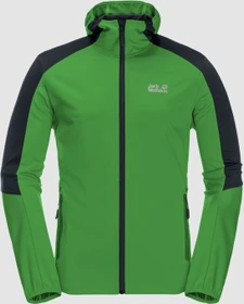 Jack Wolfskin Go Hike Softshell Funktionsjacke basil green (Herren)
