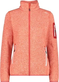 CMP Knit Tech Melange Fleece Jacke campari/bianco (Damen)