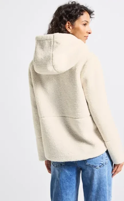 Street One Teddy Kapuze Jacke pastel sand (Damen)