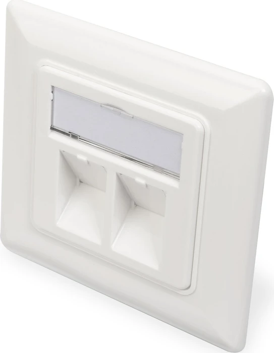Digitus Leerdose für Keystone Module, 2x Keystone Aufnahme, weiß