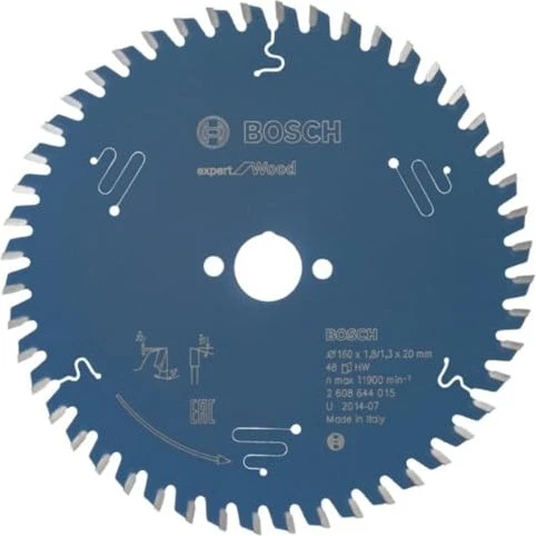 Bosch Professional Expert for Wood Kreissägeblatt 48Z, 160x1.3x20mm, 1 Stück