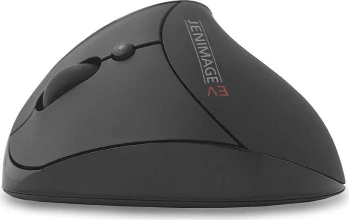 Jenimage Ergo Vertical Ergonomische Maus Links schwarz, USB