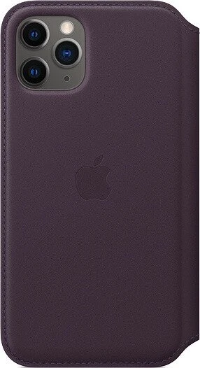 Apple Leder Folio Case für iPhone 11 Pro Aubergine
