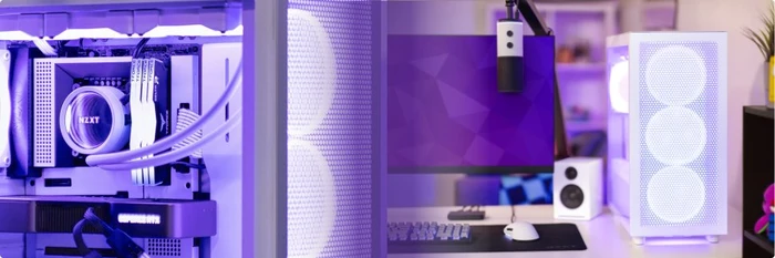 NZXT H7 Flow RGB Black, schwarz, Glasfenster
