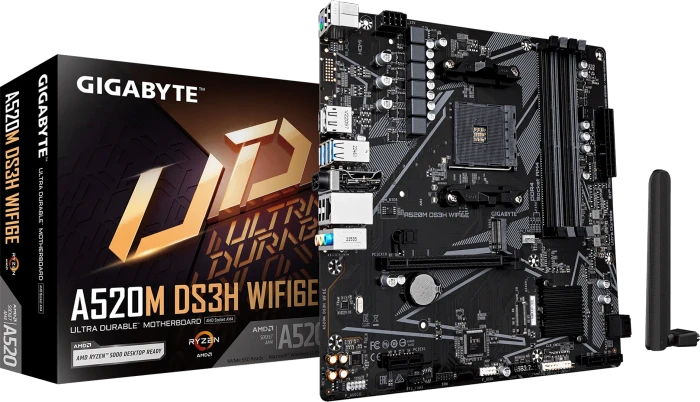 GIGABYTE A520M DS3H WIFI6E (AMD AM4)